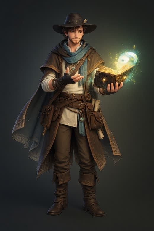 Guide pose: inviting the visitor forward