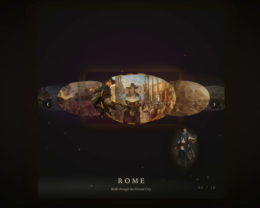 Reveal the civilization portals: still from the demo