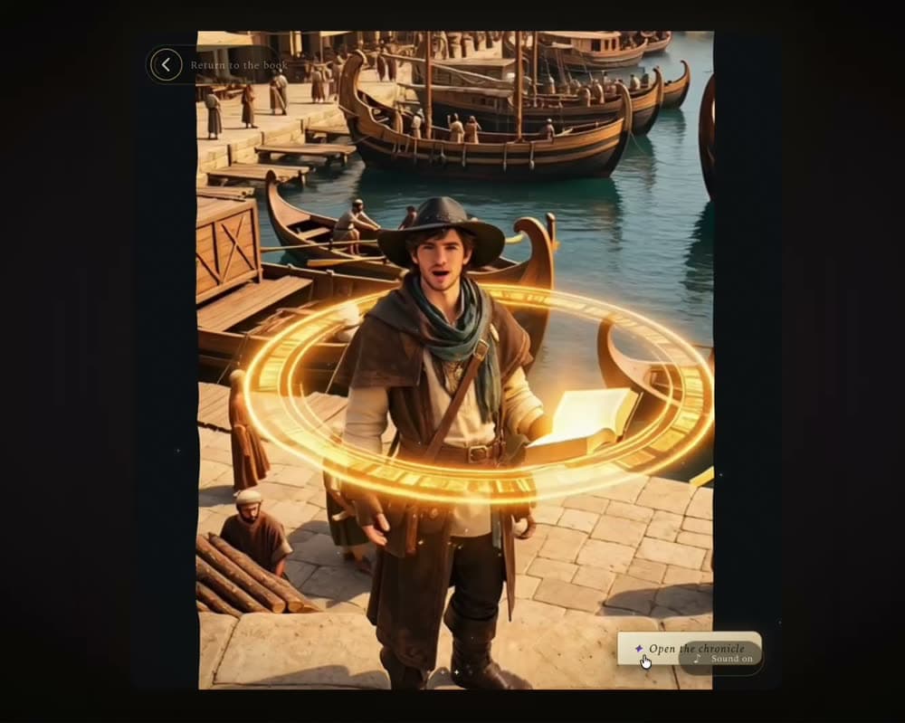 Explore environmental discoveries: still from the demo