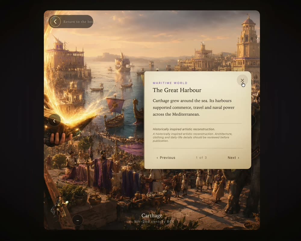 Build your chronicle: still from the demo